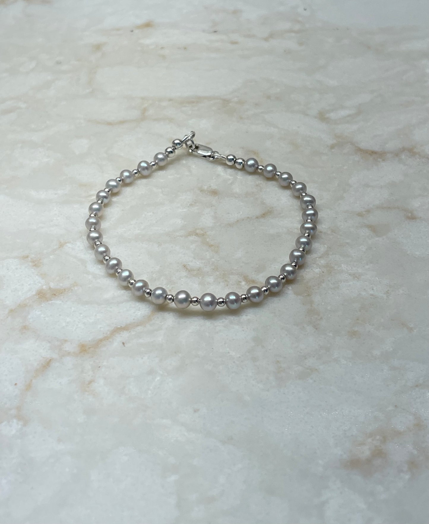 Freshwater Potato Pearl Sterling Silver bracelet