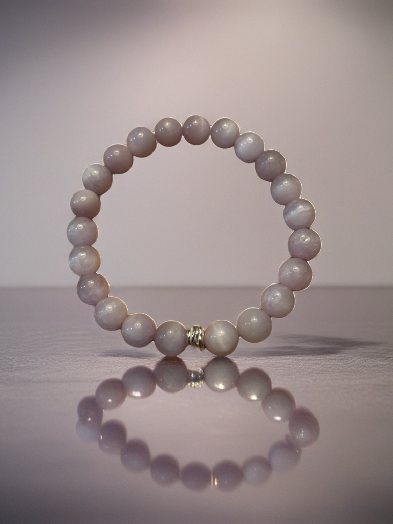 Kunzite stretch bracelet