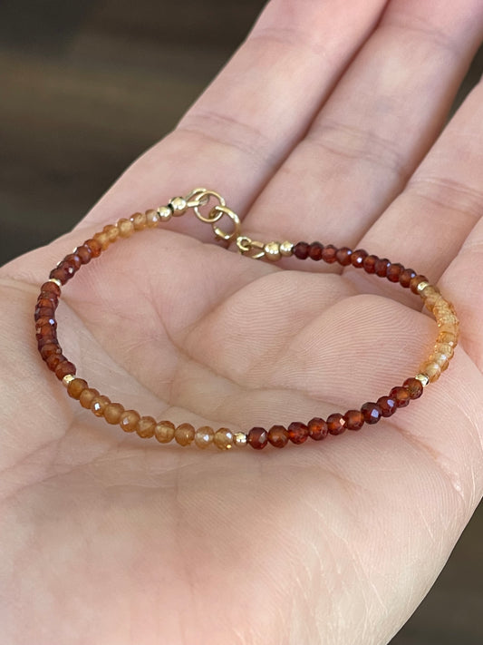 Hessonite Garnet bracelet