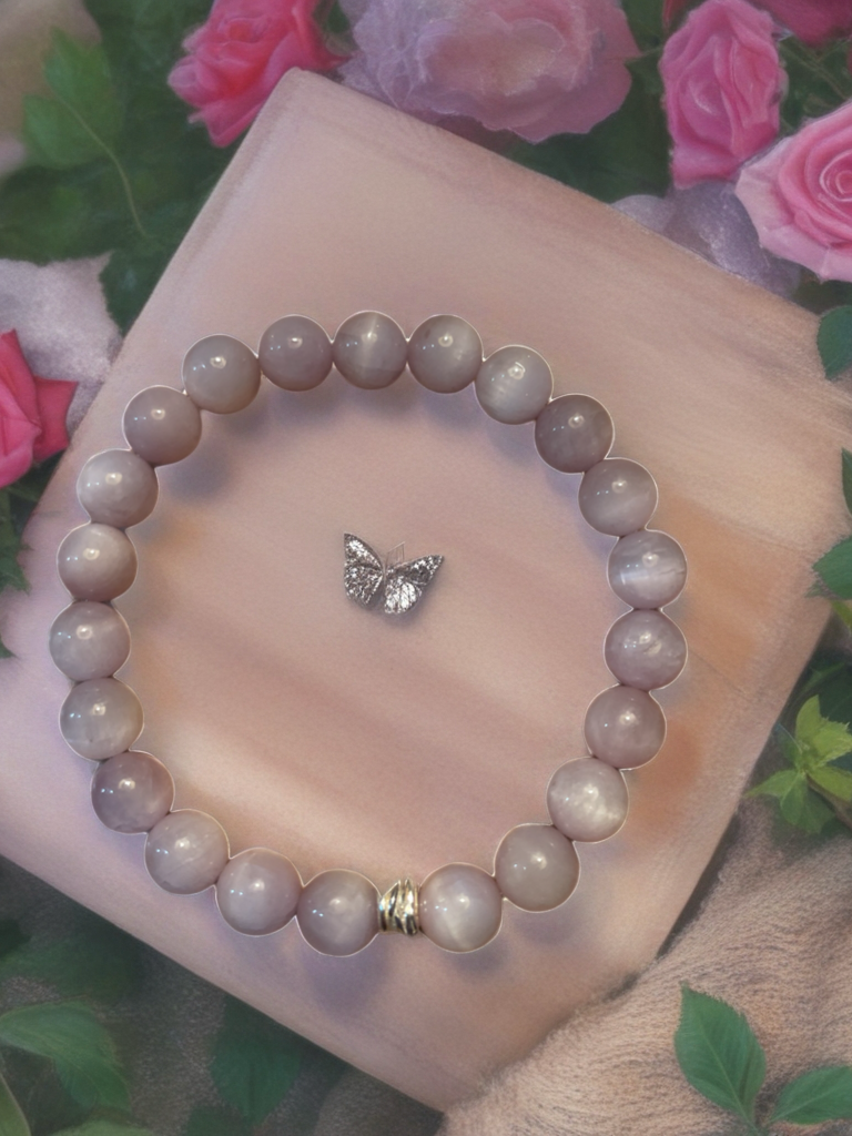 Kunzite stretch bracelet