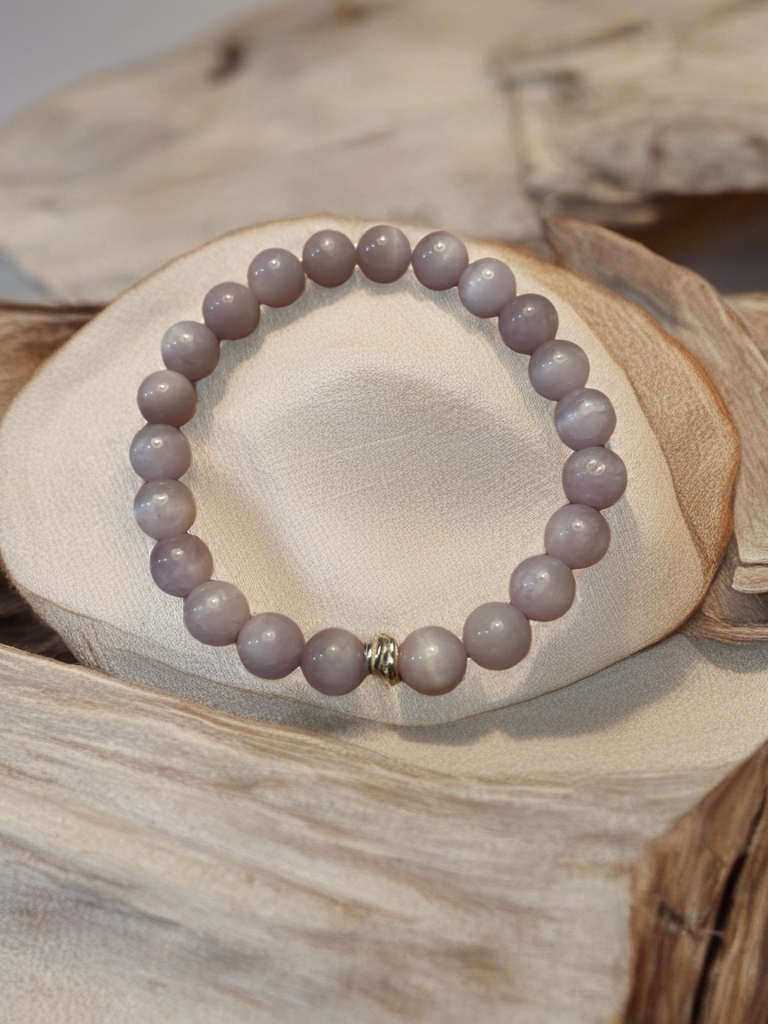 Kunzite stretch bracelet