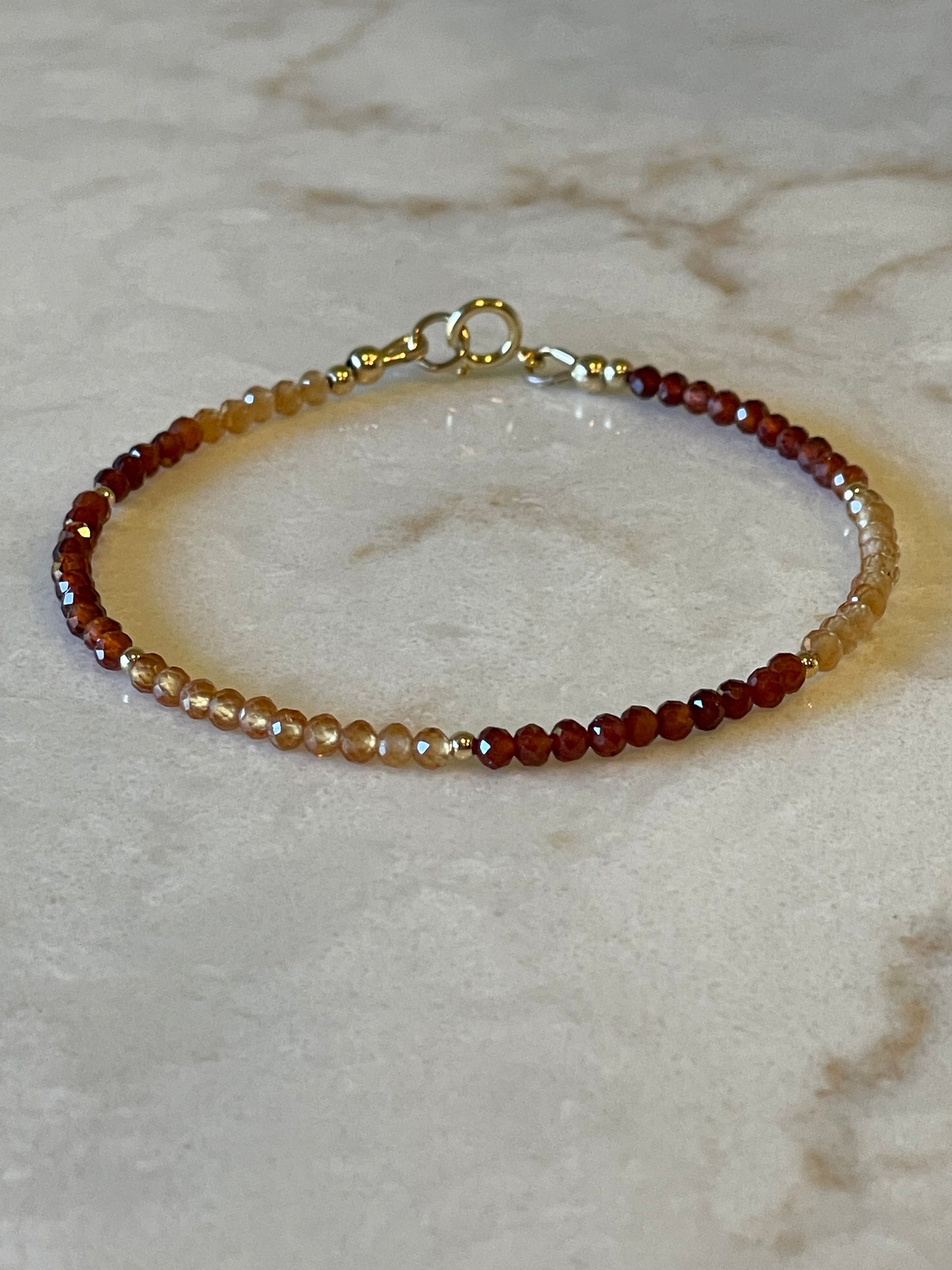 Hessonite Garnet bracelet