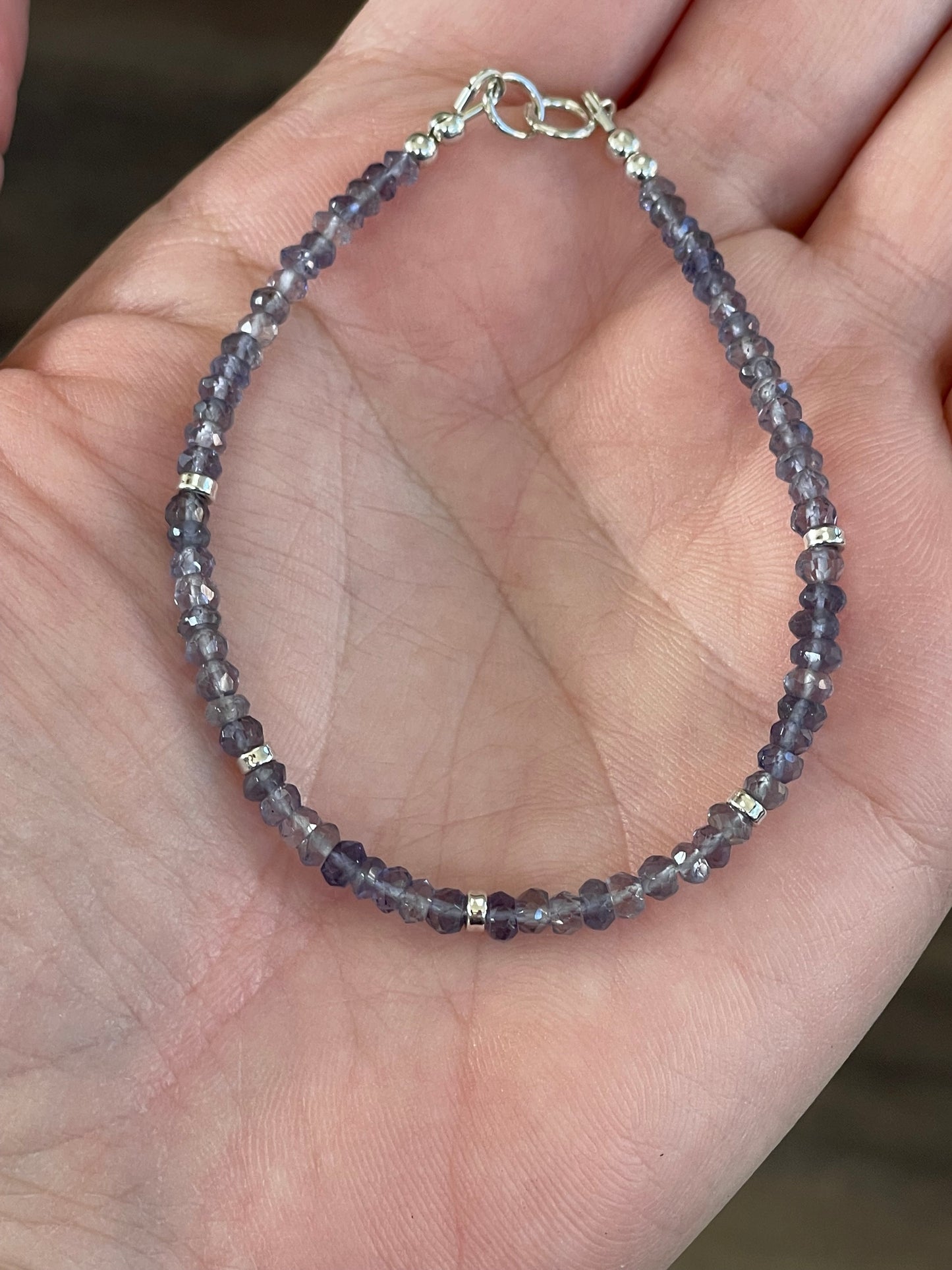 Iolite bracelet