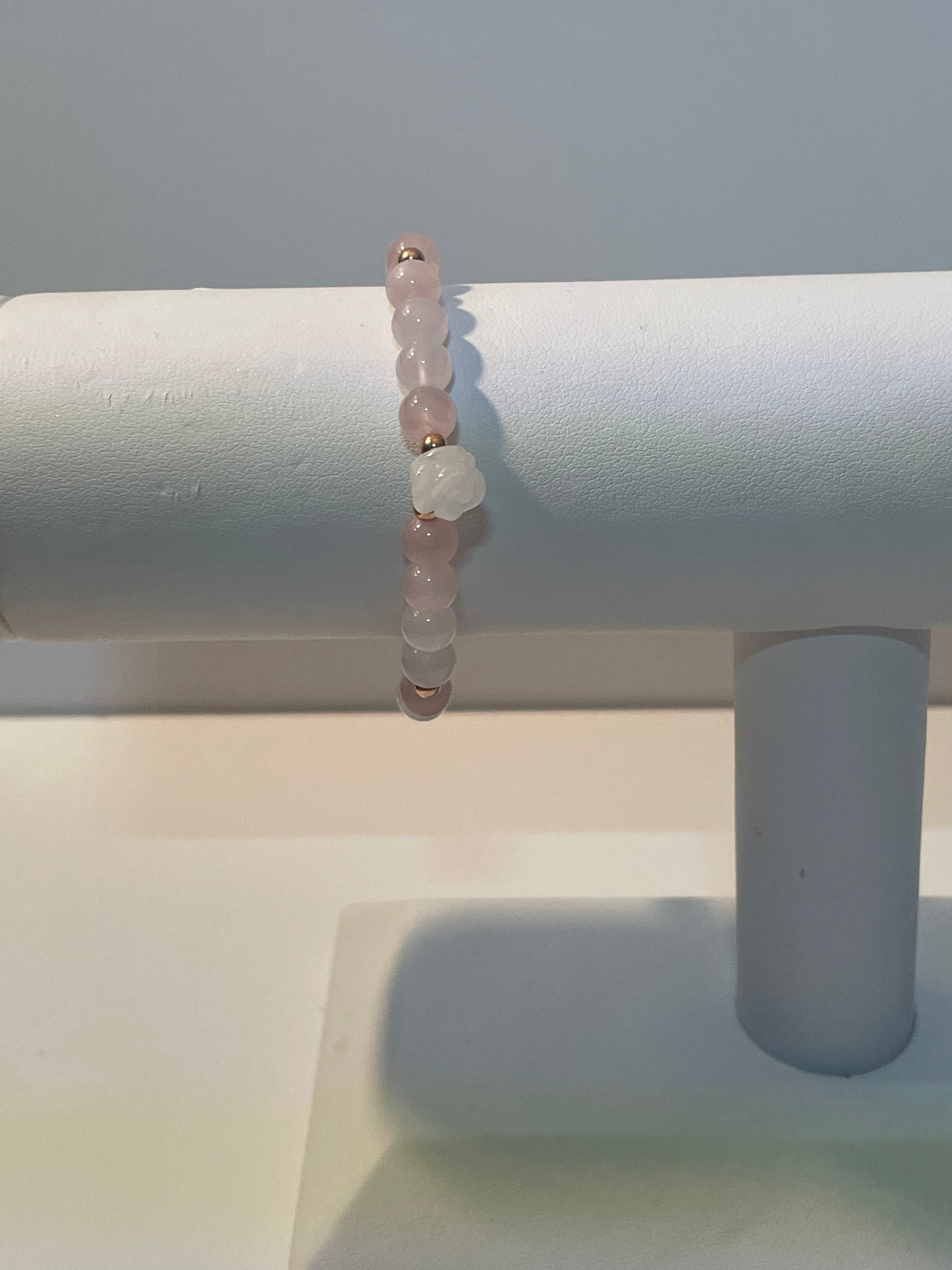 Girl’s rose quartz stretch bracelet