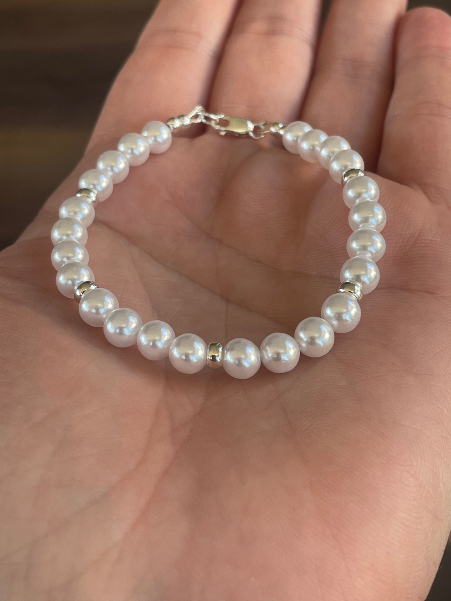 Cultured Pearl and Sterling Silver bracelet