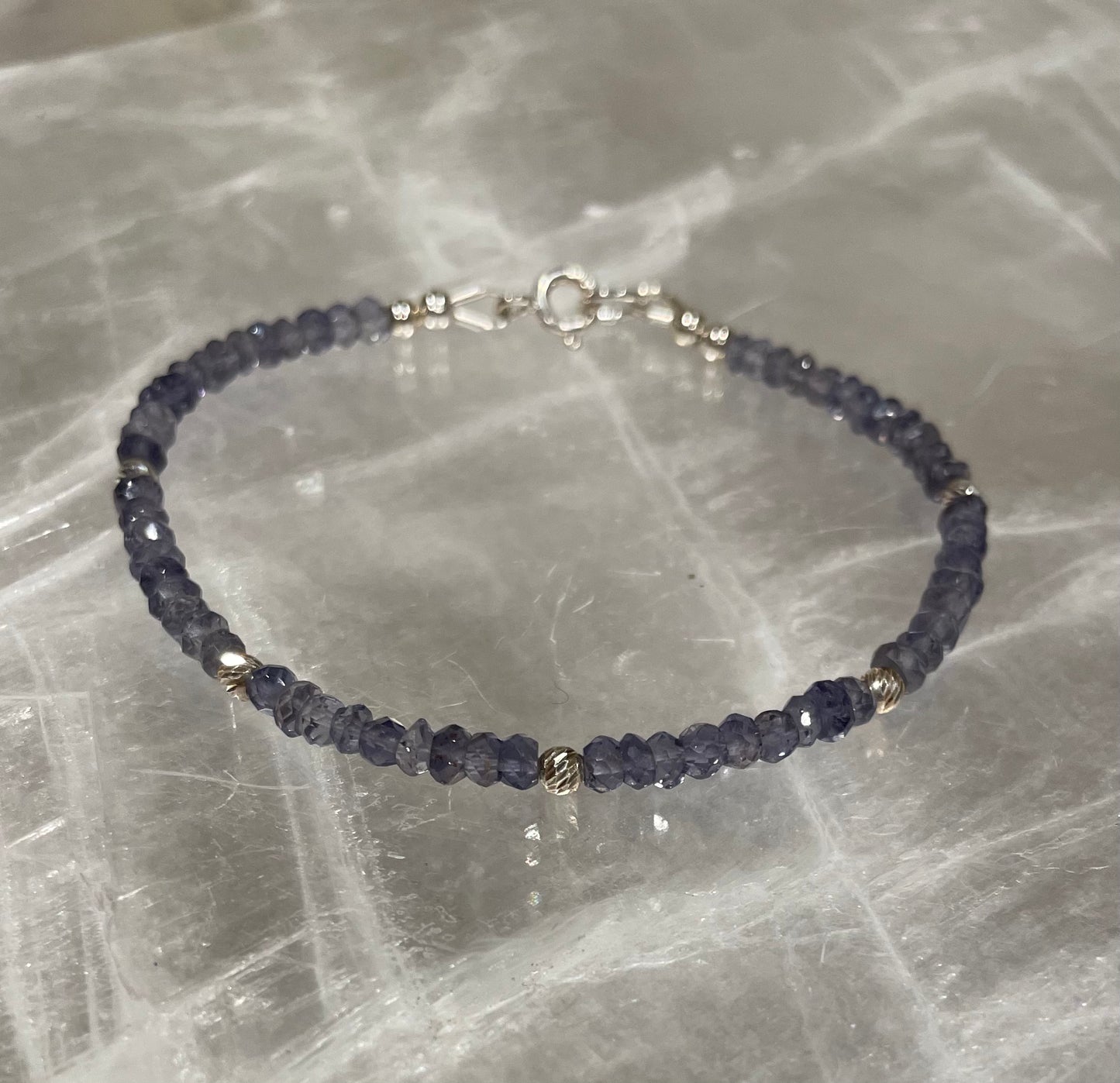 Iolite bracelet
